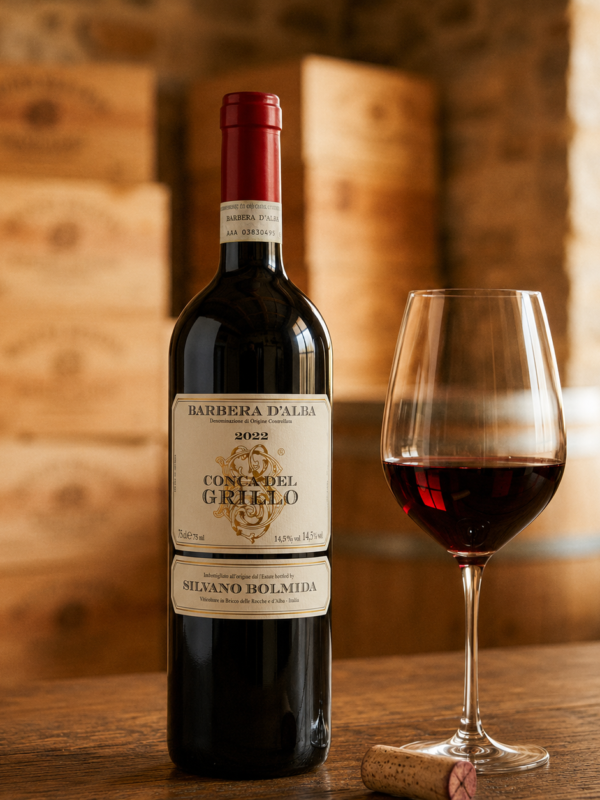 Flaske Conca del Grillo Barbera d'Alba fra Silvano Bolmida